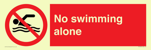 No swimming alone